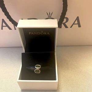 Gorgeous Pandora Charm with Green Stones